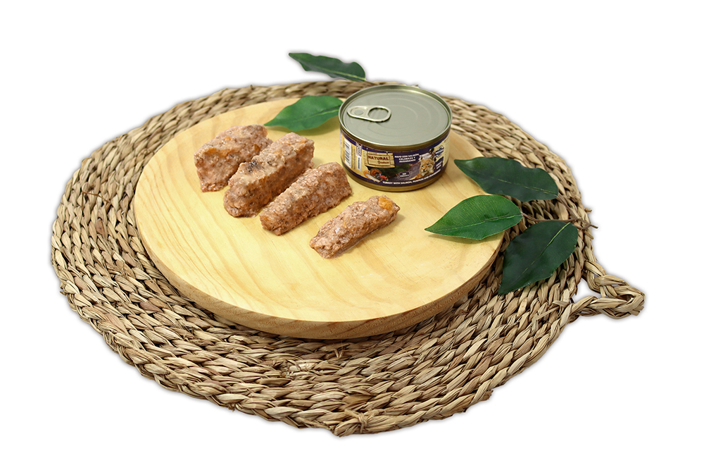 Natural Greatness Pavo con Salmon, Calabaza y Arándanos 185g