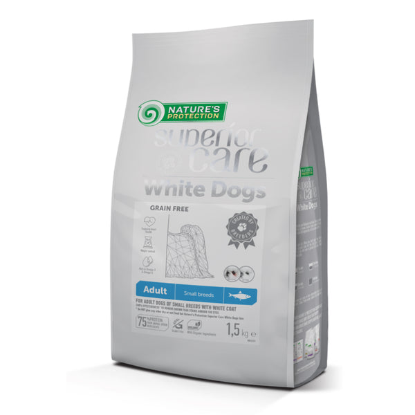 White Dogs Adult Light Mini Arenque 1.5Kg / Nature's Protection