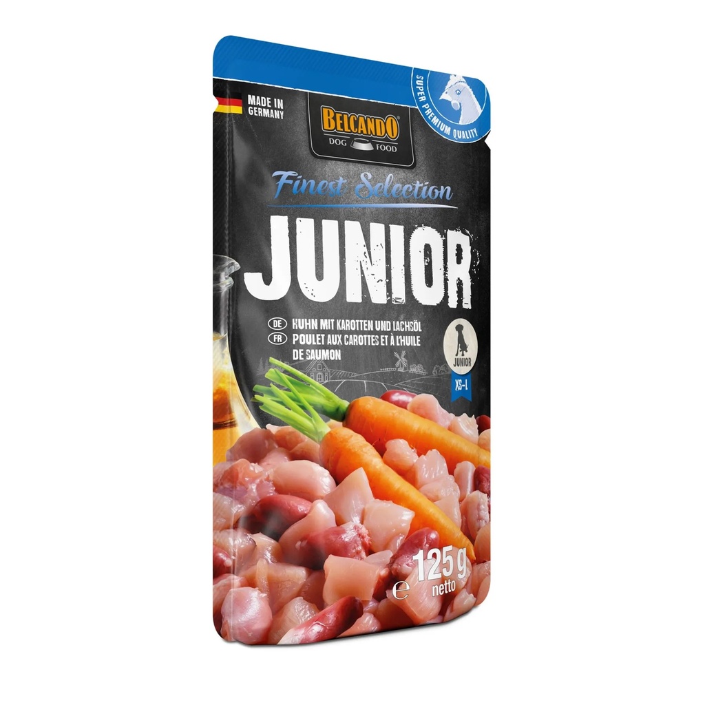 Belcando Junior pollo con zanahorias y aceite de salmón 125gr.