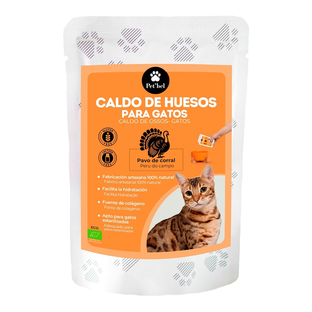 ECO Caldo de huesos pavo gato 100ml / Pet Bel