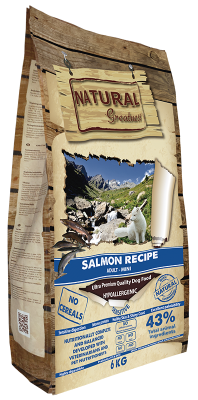 Natural Greatness Pienso de Salmón para Perros Mini