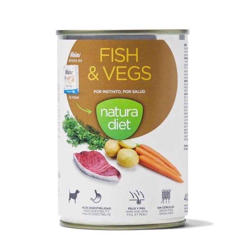 Natura Diet Pescado y Verduras para Perros 400g