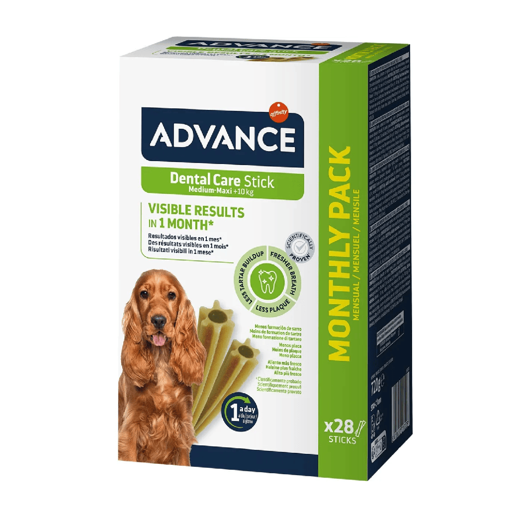 Advance Dental Care Stick Medium y Maxi Snack para Perros 720gr