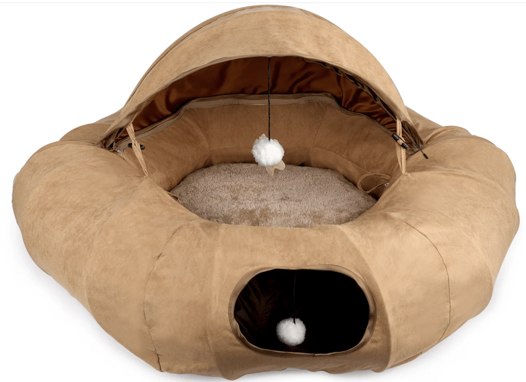 AFP Túnel gato Donut Marrón 90x90x62cm