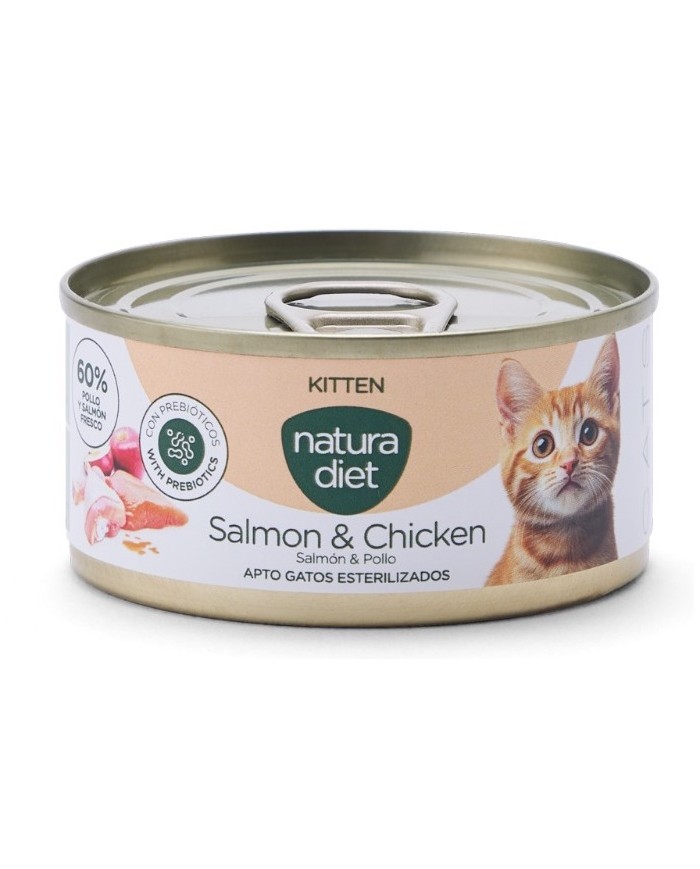 Natura Diet Salmón y Pollo para Gatitos / Kitten 85gr