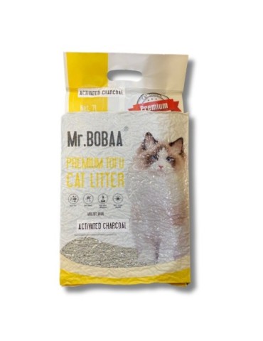 MR. BOBAA Tofu Cat Litter Carbon Activo 2.5kg (7L)