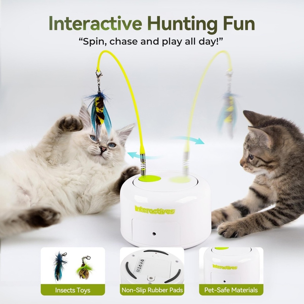 AFP Juguete interactivo para gatos 3 en 1 20.5x20.5x10cm