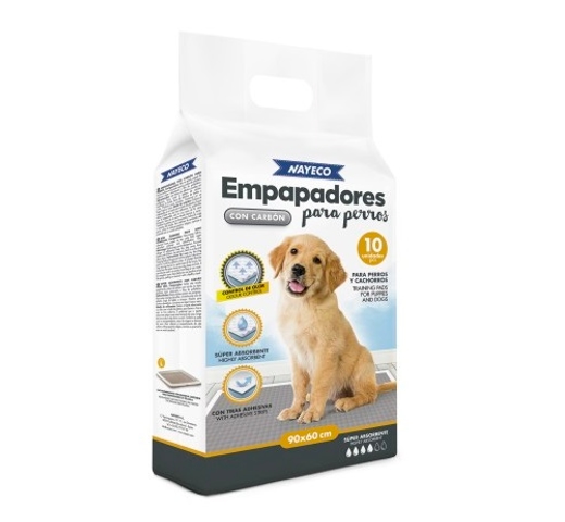 Empapadores con carbón 90x60cm 10Uds / Nayeco