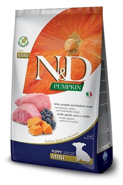 Farmina N&D Pienso de Cordero y calabaza para cachorro mini 2,5Kg