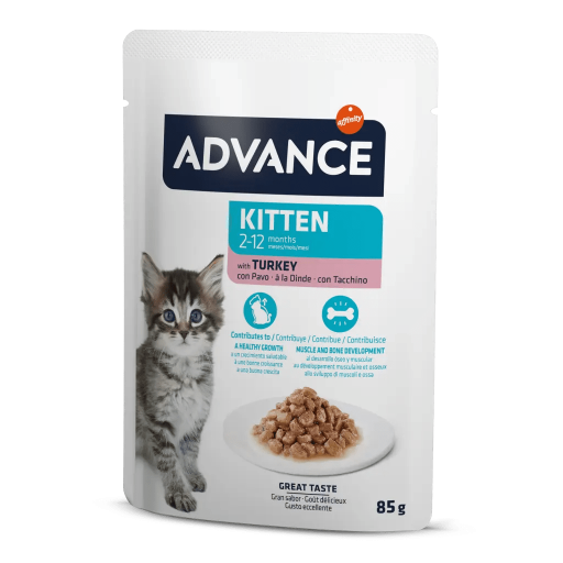 Kitten sobres pavo  85 gr. / Advance
