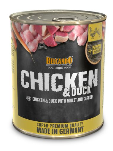 Lata pollo,pato,mijo y zanahoria 400gr/ Belcando