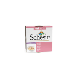 Schesir lata gato salmón (en caldo) 85g.