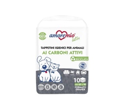 Empapadores carbón activo 60x90 10Uds / Amoremio