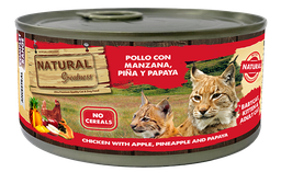 Natural Greatness Pollo con Manzana, Piña y Papaya Adulto y Gatito 185g
