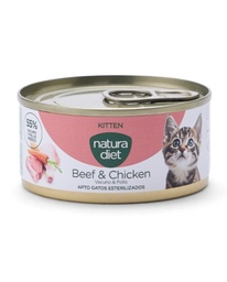 Natura Diet Vacuno y Pollo Gatito/Kitten 85gr