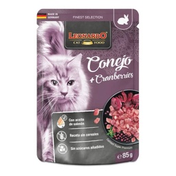 Leonardo menú de conejo y arándano rojo 85gr